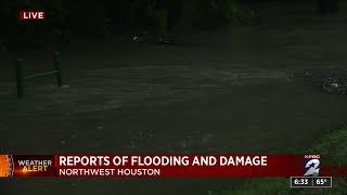 Reports of flooding and damage in northwest Houston