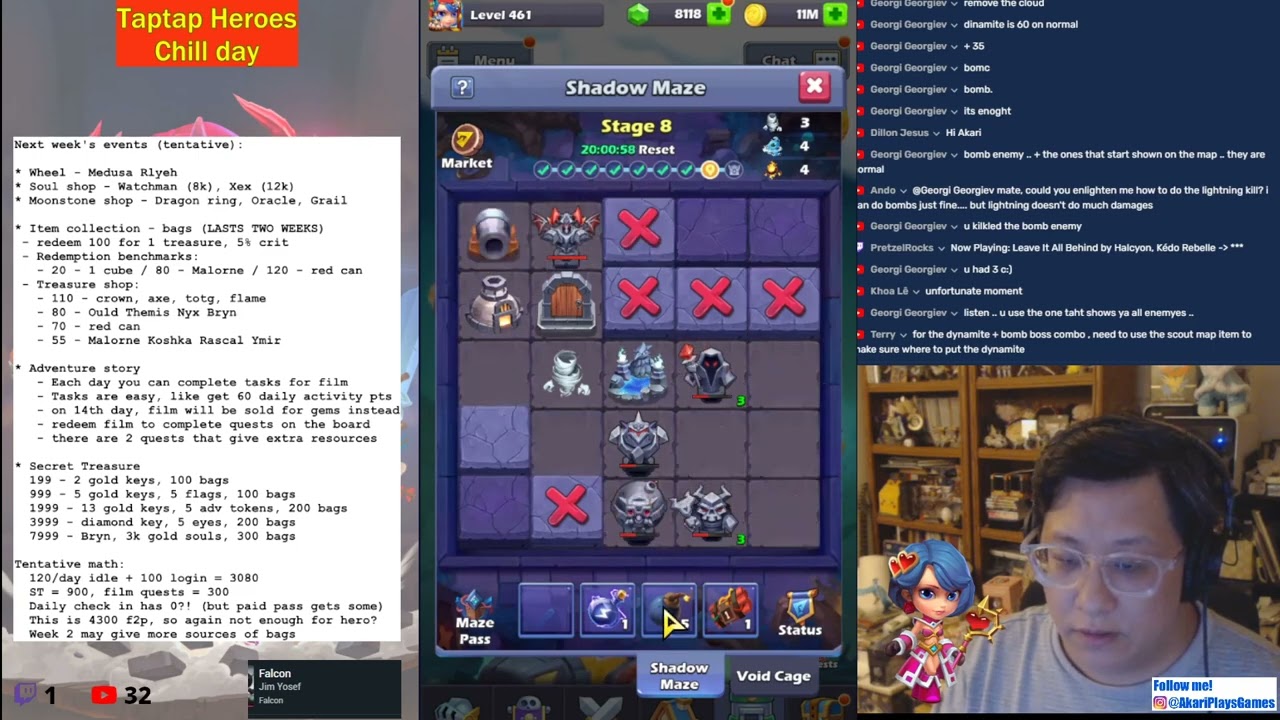 Highlight: Taptap Heroes - how to get 3 chain lightning kills in maze