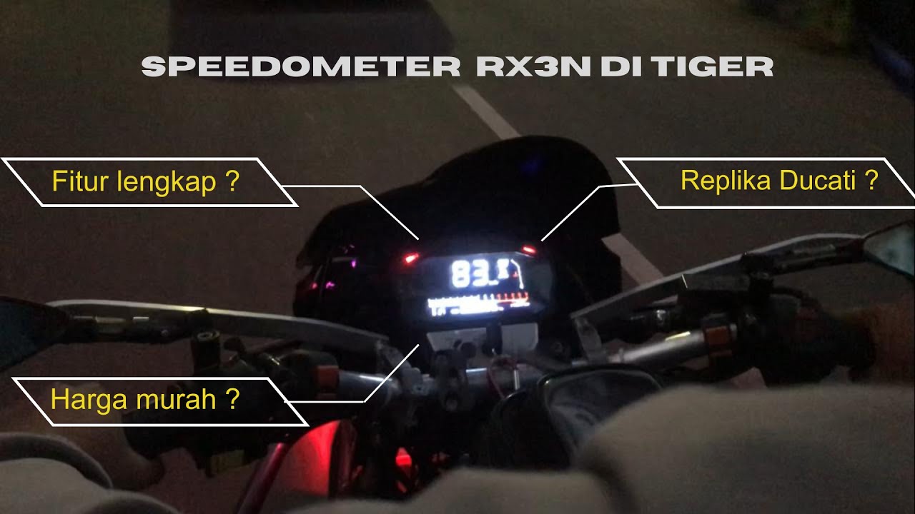 Pasang speedometer RX3N replika Ducati di Tiger Revo