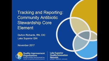 Tracking and Reporting: Community Antibiotic Stewardship Core Element