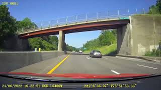 New York Interstate 81nb - MM 0 to MM 183 (all miles to Canada border)