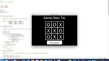 CS50 AI Course   Project 0b   Tic Tac Toe