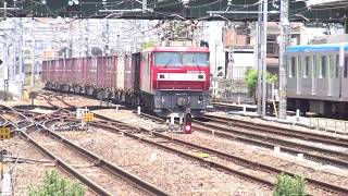 EH500-10+コキ E233系E13編成+E231系U67編成 大宮にて