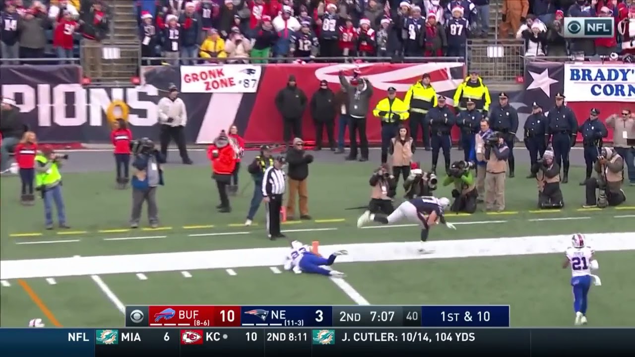 Gronks amazing one handed catch