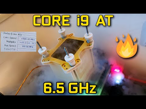 6.5GHz on i9 11900k under liquid Nitrogen with @thetechnation &amp; @GambitSenpai