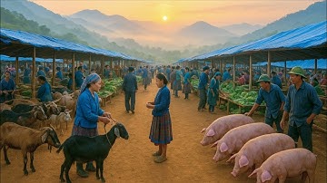 ĐẾN CHỢ VÙNG CAO NGUYÊN SƠ MỘC MẠC CỐC LY  - DÊ NÚI, LỢN CẮP NÁCH VÀ NÔNG SẢN SẠCH TƯƠI NGON 