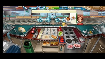 Cooking Fever: Gameplay Walkthrough Part 1 - Fast Food Court Level up (Android)