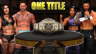 WWE2K26, But There’s Only One Title For EVERYONE! 