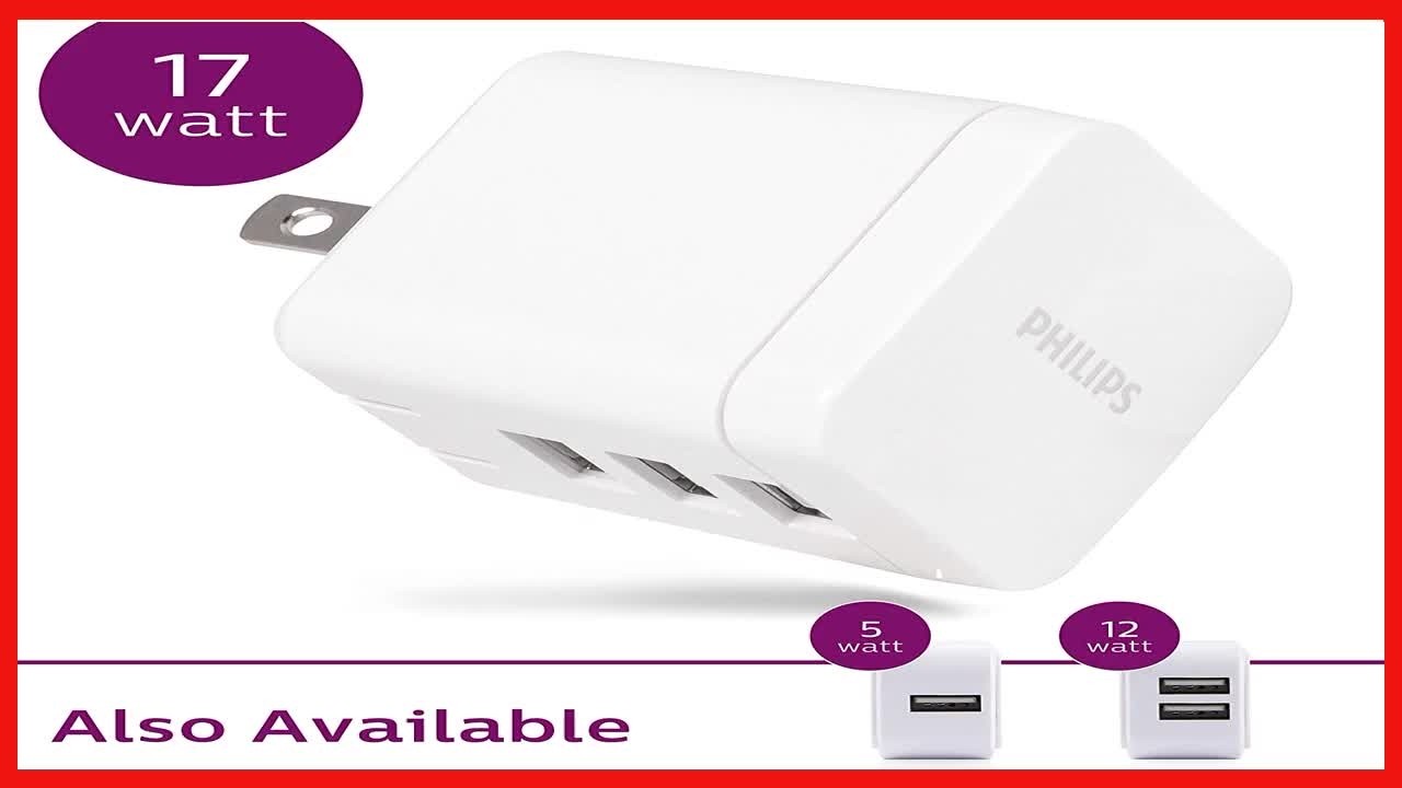 Charge Smarter: The 3-Port 17W USB-A Wall Charger for All Your Devices ...