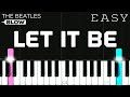 The Beatles - Let It Be | SLOW EASY Piano Tutorial