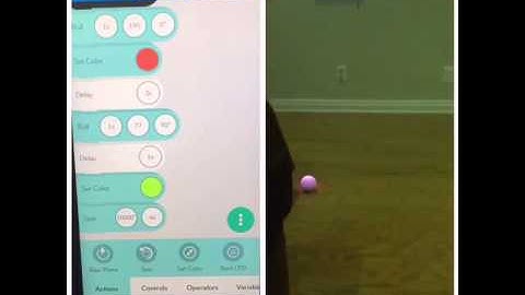 Playing with my sphero ! Coding on a Thursday night
