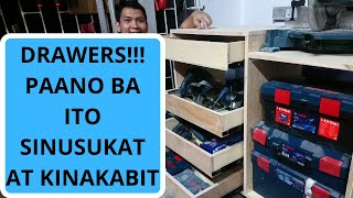 (Eng. Subs ) Part 2  DRAWERS  paano magkabit at magsukat para sa drawers