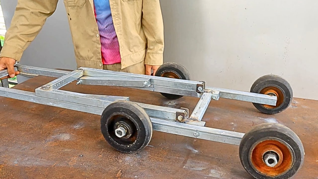 Idea on how to make a smart stroller / DIY metal crafts cart - YouTube