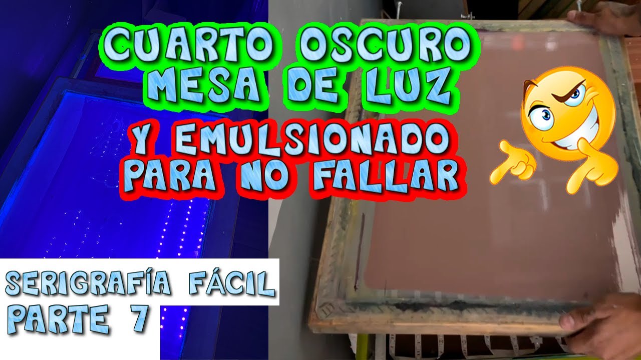 ESTÁS SON LAS 3 COSAS MÁS IMPORTANTES  - Cuarto Oscuro, Mesa de Luz, y Emulsionado! #serigrafía