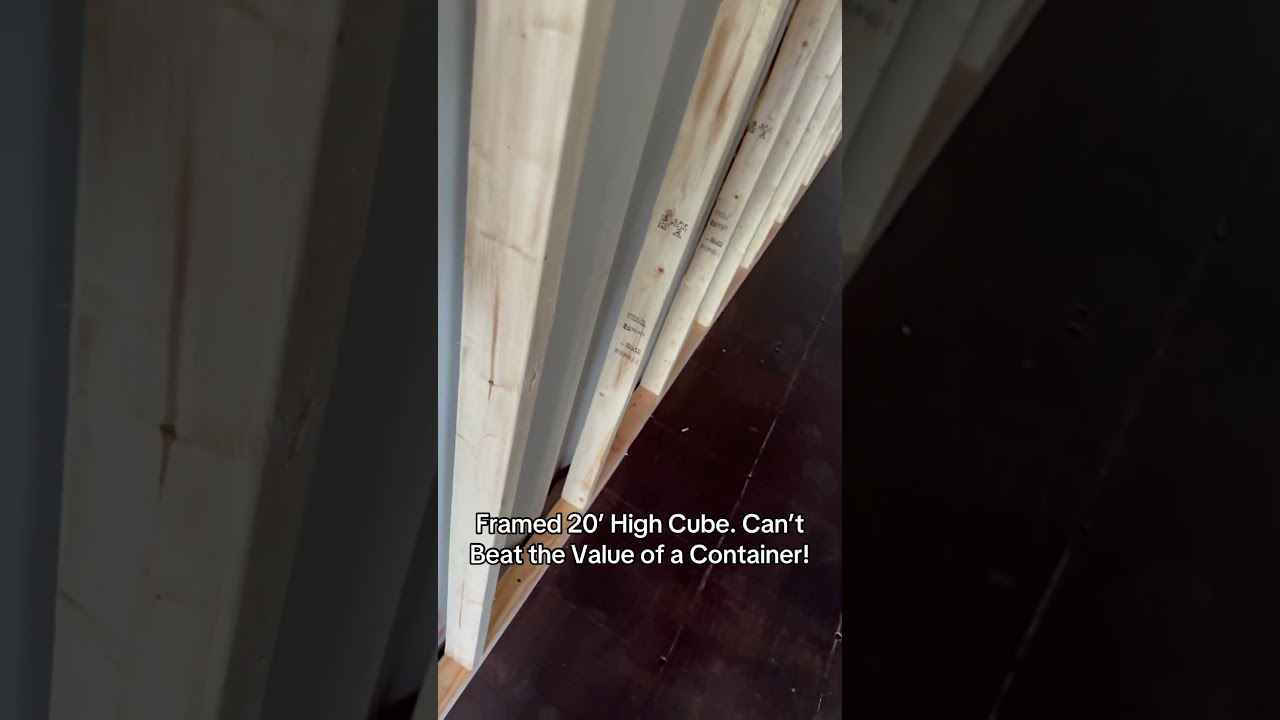 Framed 20’ High Cube. Can’t Beat the Value of a Container! 