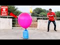 Super Powerful Gas Filled In Balloon | ये गुब्बारा किसी तोप से कम नहीं था (Do Not Try)