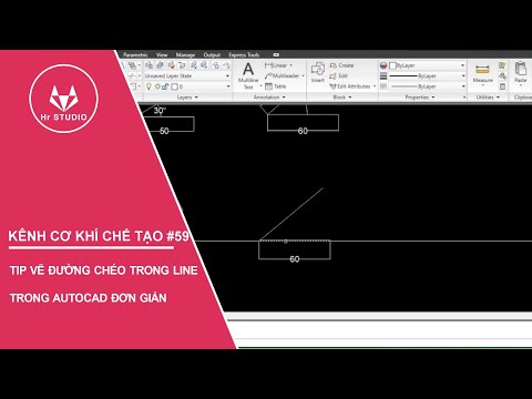 Video Tip vẽ đường chéo lệch góc 30 Độ trong Autocad - youtube
