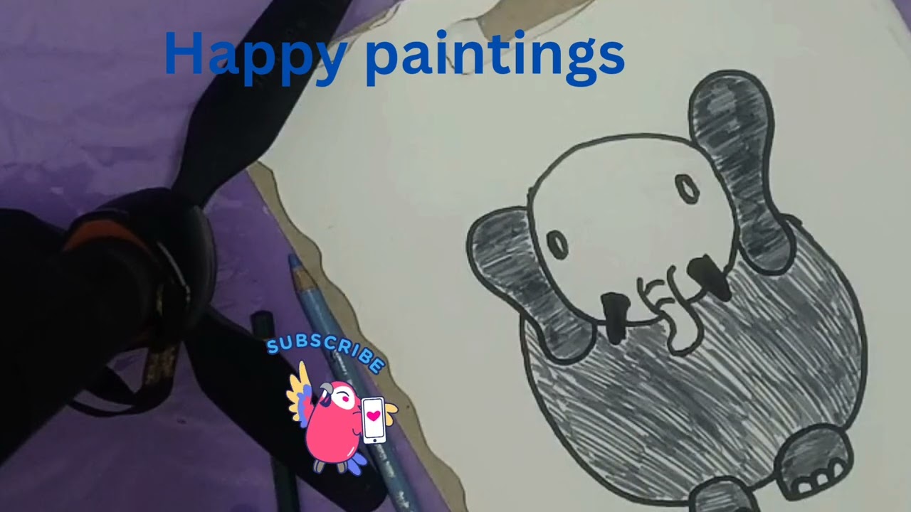 Little playful elephant    