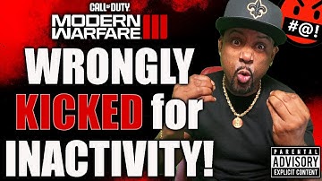 Earned a NUKE then got KICKED for INACTIVITY🤬MODERN WARFARE 3