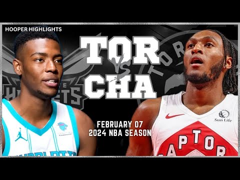 Toronto Raptors vs Charlotte Hornets Full Game Highlights | Feb 7 | 2024 NBA Season