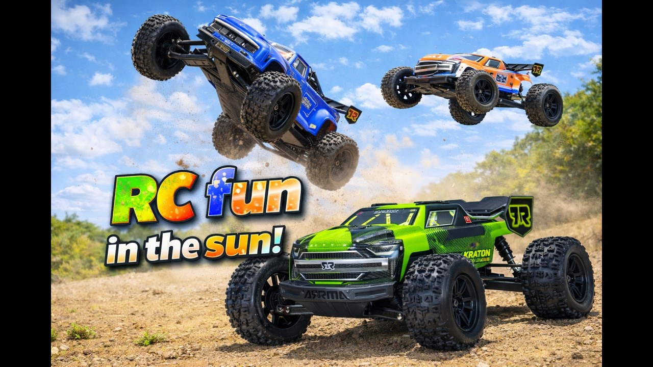 Rc Fun RC-Fun in the sun with two Arrma Kratons and a Notorious 6s! #rc #rccar ...