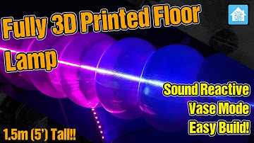 Create a Mesmerizing 5ft Sound Reactive LED Floor Lamp with 3D Printing - DIY Guide