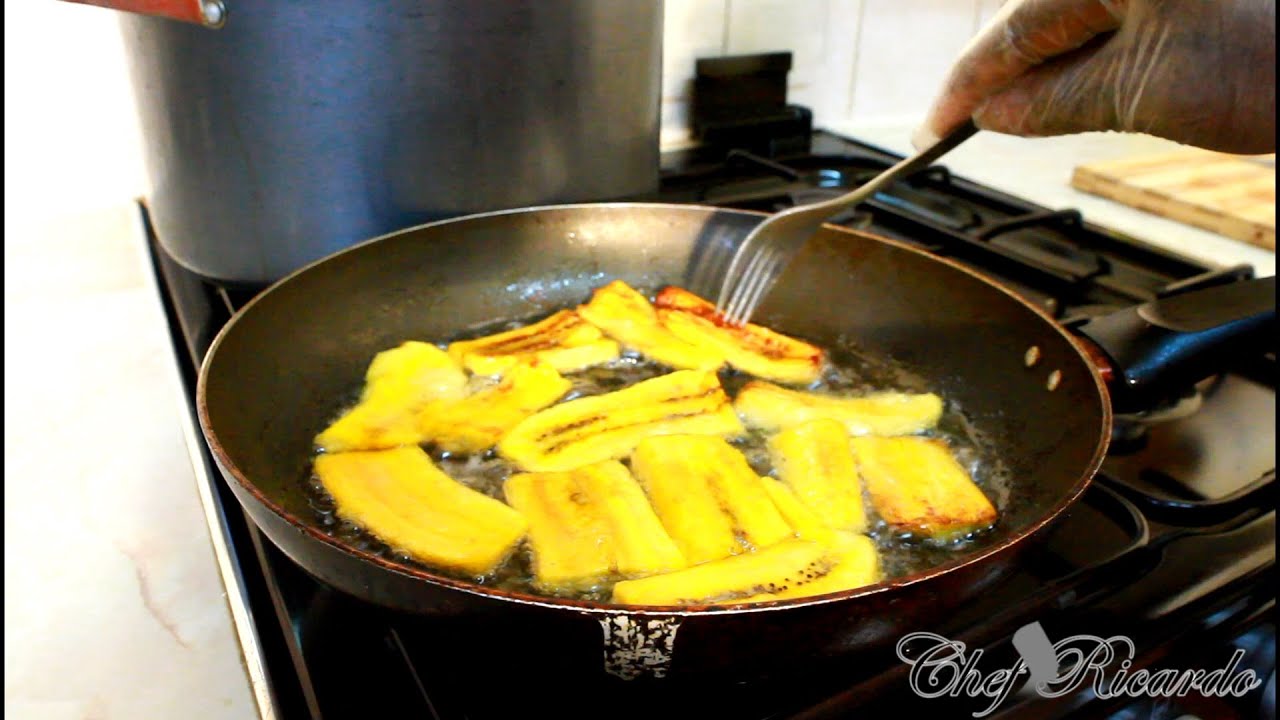 How To Fry Jamaican Sweet Plantain Jamaican Cooking Chef Recipes By