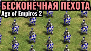 МЕЧТА ГОТА: Армия пехоты от обоих игроков из топа рейтинга Age of Empires 2
