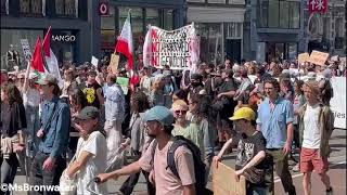 Protest in Amsterdam op de dag van de ‘Nakba’