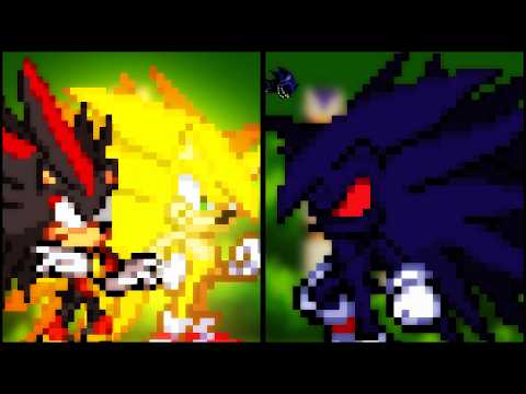 Speed Animation - Sonic and Shadow vs Demon Sonic