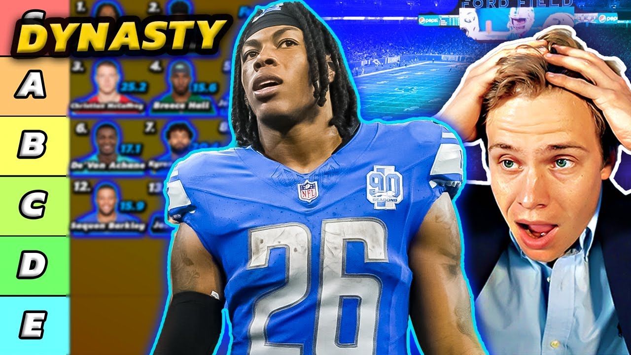 Top 12 Dynasty Running Back Rankings & Tiers YouTube