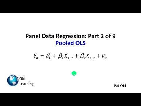 Panel Data Regression 2of9 – Pooled OLS