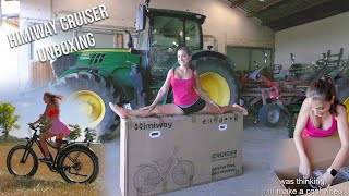 Farmer Girl Unboxing Himiway Cruiser Fat Bike