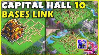 AFTER UPDATE🔥 TOP 3 Best CAPITAL HALL 10 Bases COPY Links, Clash of Clans screenshot 5