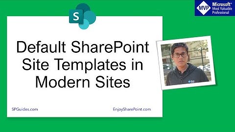 Default SharePoint site templates in Modern Team and Communication Sites