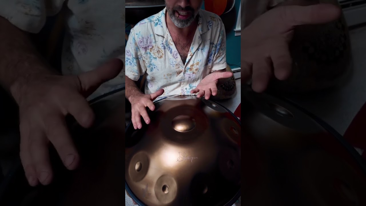 Playing shoulder tones! #handpan