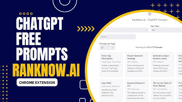 ChatGPT FREE Prompts -  Ismail Bloggers Chrome Extension - RankNow.Ai