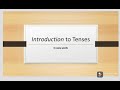 Introduction to tenses  in easy body language shahzadi official