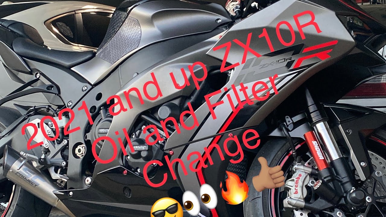 2021 and up Kawasaki ZX10R Oil and Filter Change 😎👀🔥👌🏽 YouTube