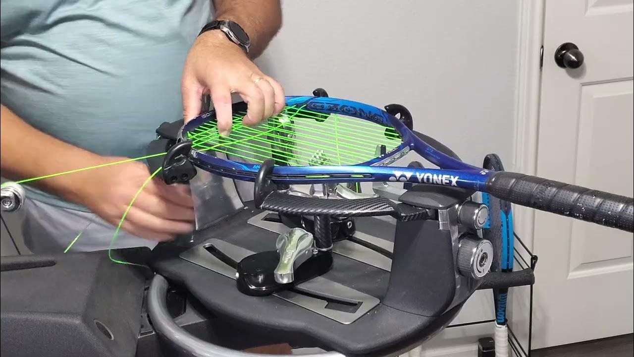 2020 Yonex Ezone 98 step by step stringing instructions YouTube