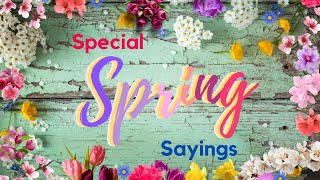 Full SPECIAL SPRING SAYINGS News