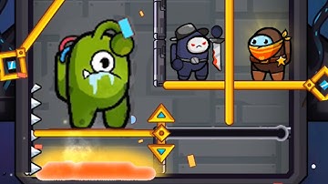 Rescue Impostor pull pin android, ios game | How to loot gameplay