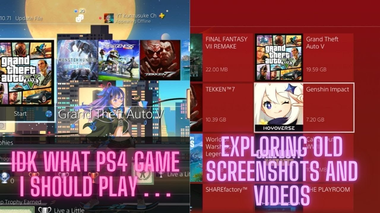 I don't know what to play in my PS4, Exploring Old Screenshots and ...
