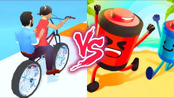Couples Bike VS Battery Run- All Levels SpeedRun Gameplay Android iOS Ep1