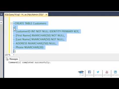 SQL Server - How to Create A Table using T-Sql (tr)