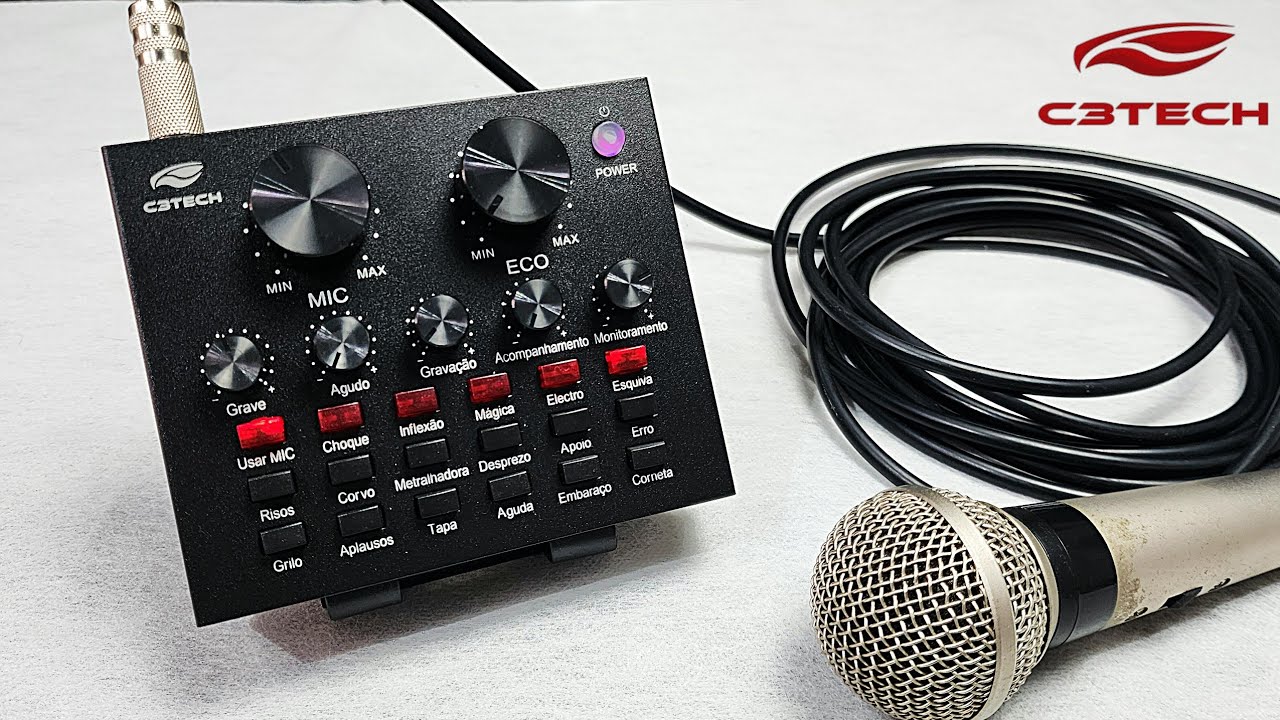 Unboxing (desembalando) C3TECH Placa De Som Streaming MX-50