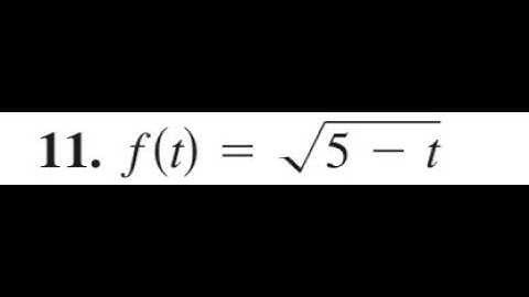 find the derivative of f(t) = sqrt(5 - t)