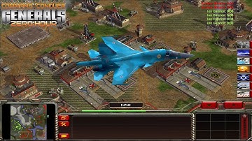 "Su-34" China Commander in Chief 2 vs 3 Hard AI | Command & Conquer Generals Zero Hour Mod