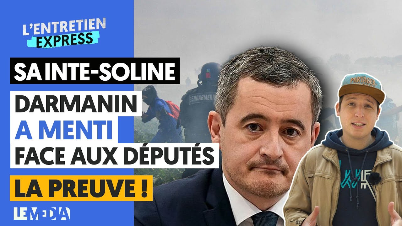 ⁣SAINTE-SOLINE / DARMANIN A MENTI FACE AUX DÉPUTÉS : LA PREUVE