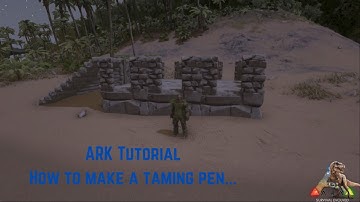 How to make a taming pen for small dinosaurs/Ark:Survival Evolved/ Taming Pens
